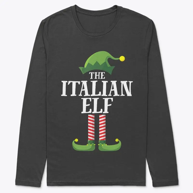 Italian Elf Matching Xmas Party  T-shirt