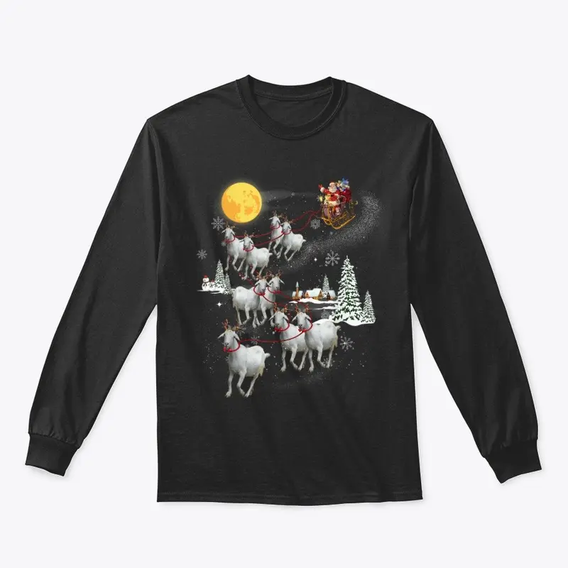 Funny Santa Riding Goat Ugly Xmas Gifts 