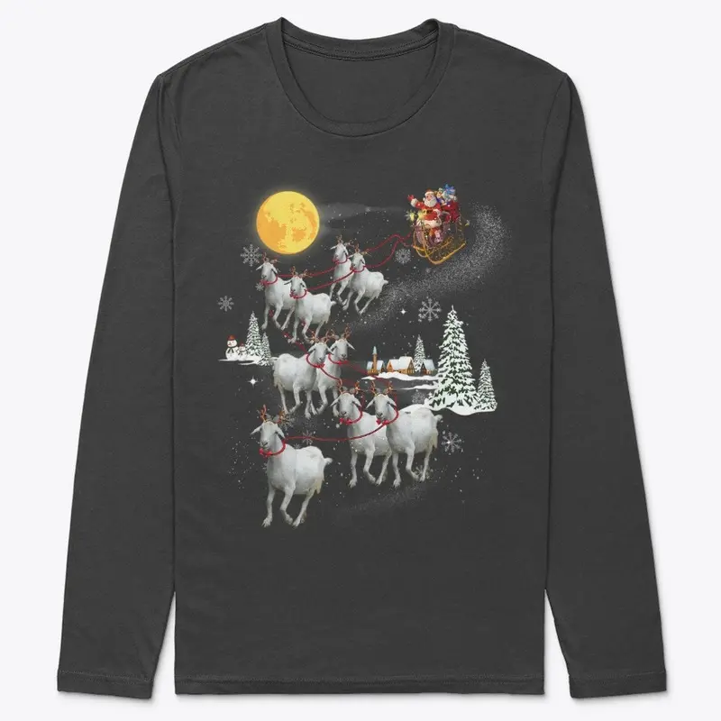 Funny Santa Riding Goat Ugly Xmas Gifts 