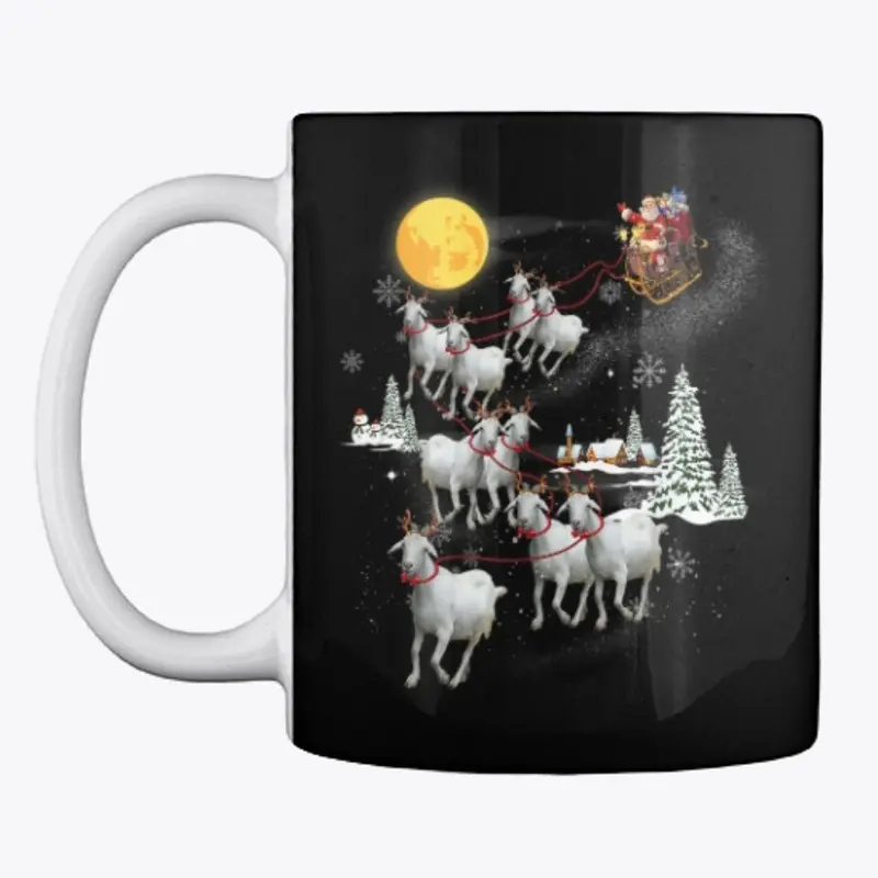 Funny Santa Riding Goat Ugly Xmas Gifts 