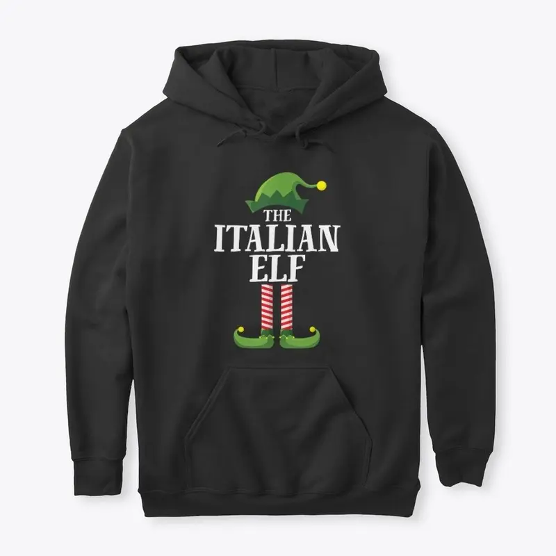 Italian Elf Matching Xmas Party  T-shirt