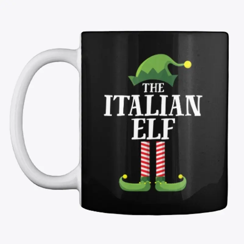 Italian Elf Matching Xmas Party  T-shirt