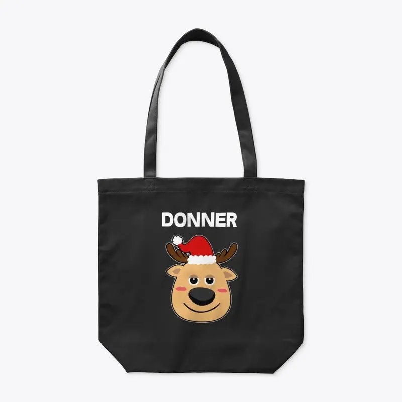 Santa Reindeer Donner T-Shirt Christmas 