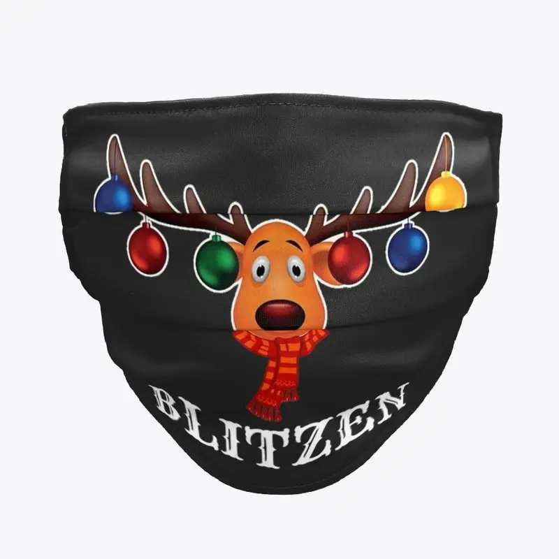 Santa Reindeer Blitzen Xmas Group Costum