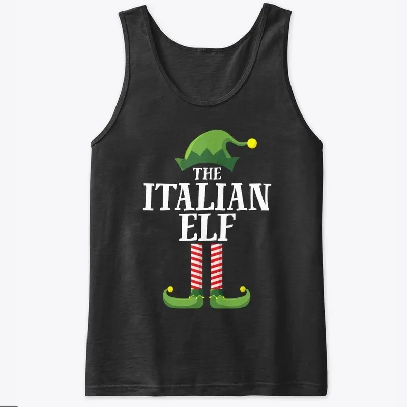 Italian Elf Matching Xmas Party  T-shirt