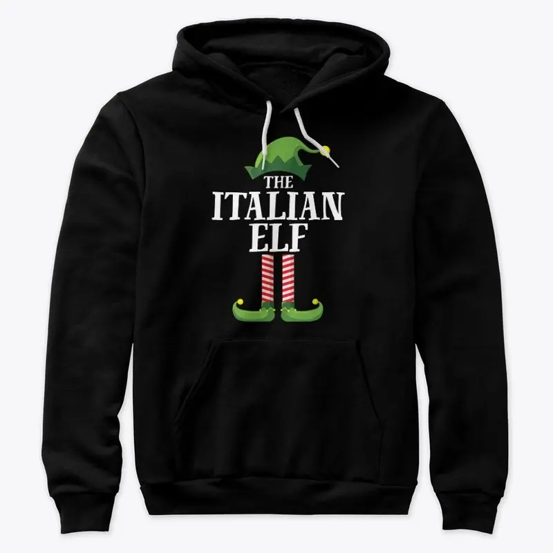 Italian Elf Matching Xmas Party  T-shirt